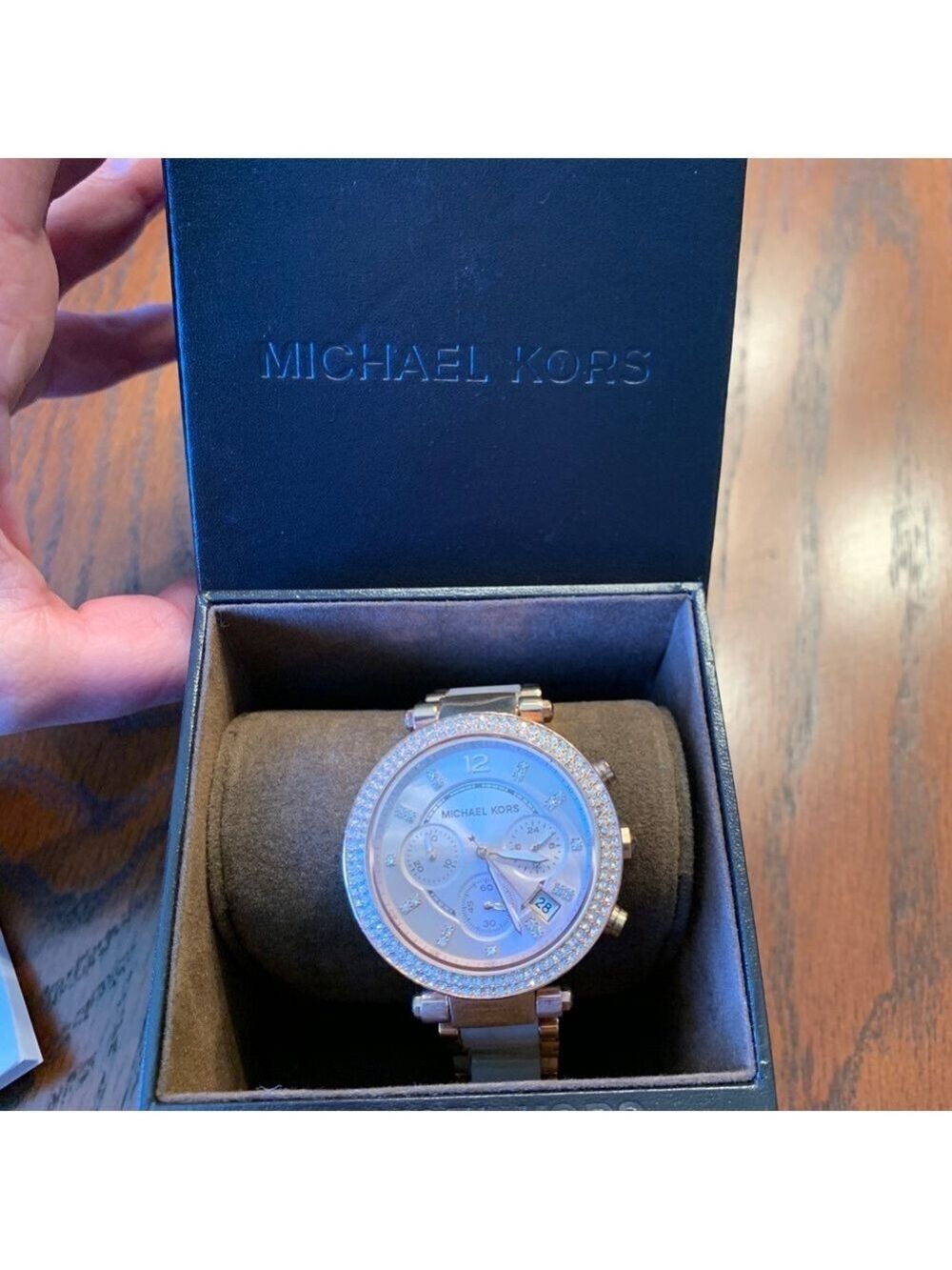 Michael Kors Rose Gold Parker Watch - Picture 7 of 7